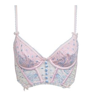 FOR LOVE AND LEMONS foil rose bustier size xl